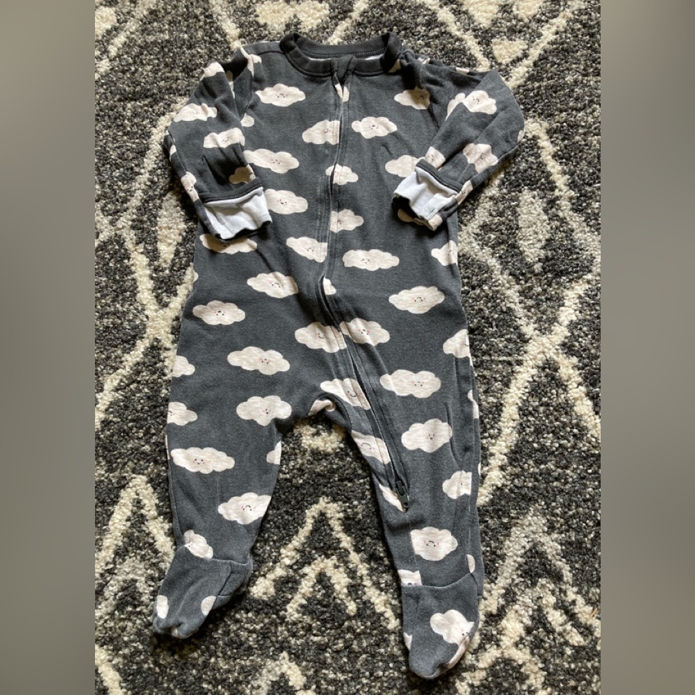 Gray with white clouds pjs